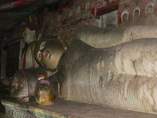 Stervende Boeddha in Dambulla