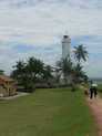 Vuurtoren op de muren van het Hollandse Fort in Galle