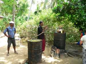 De illegale arrack stokerij