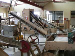 Een deel van de machines voor de verwerking van de thee